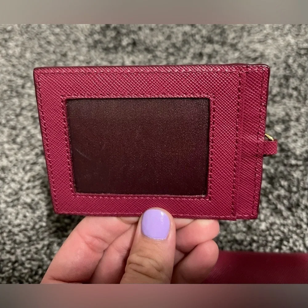 Prada Saffiano leather continental long wallet with COA